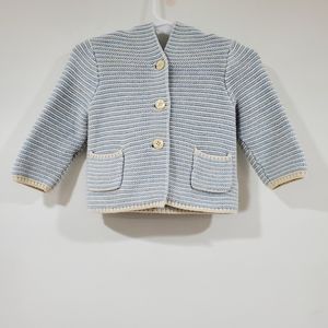 Baby GAP Hooded Striped Sweater Infant's Size 6/12 Months